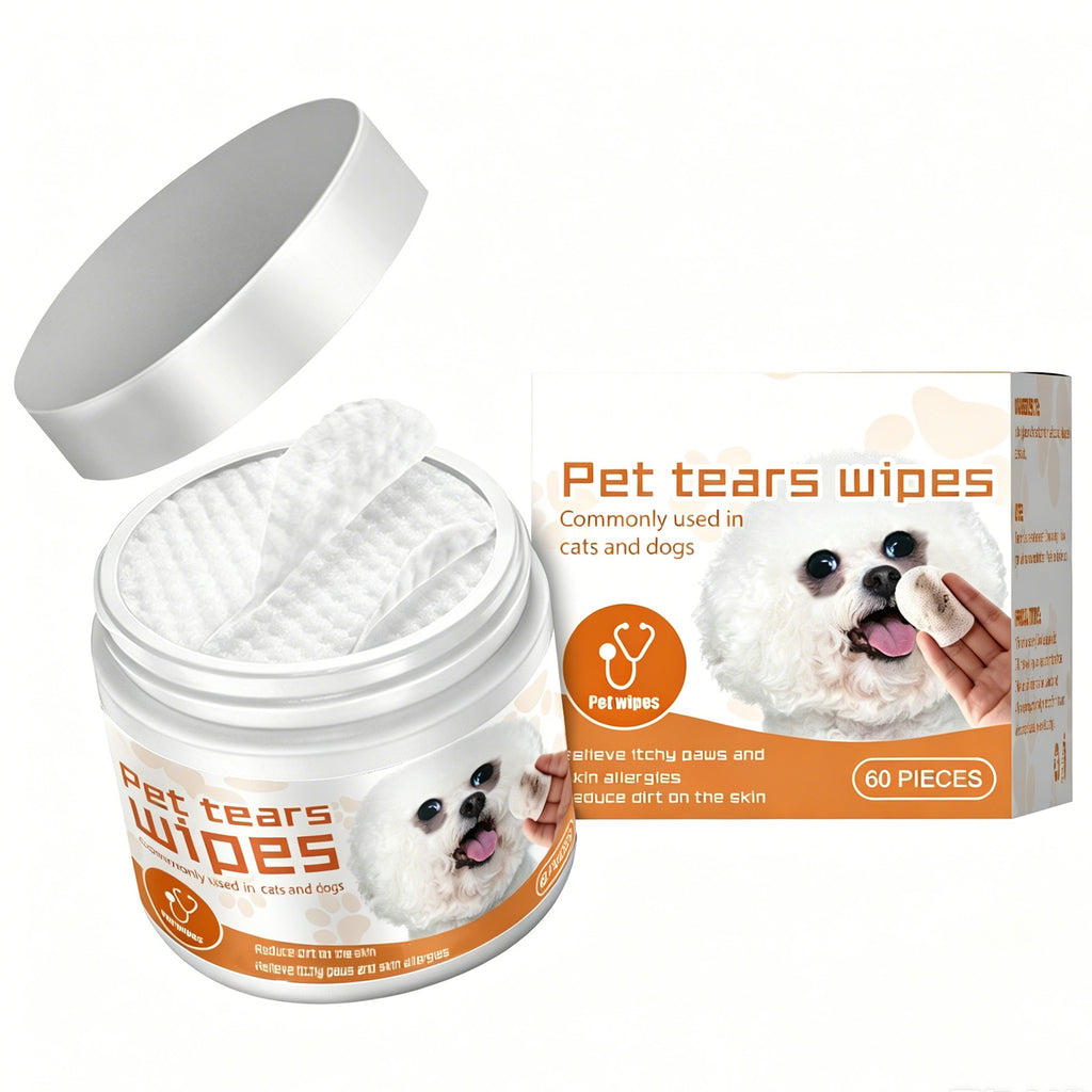 Pet tear stain wipes packaging