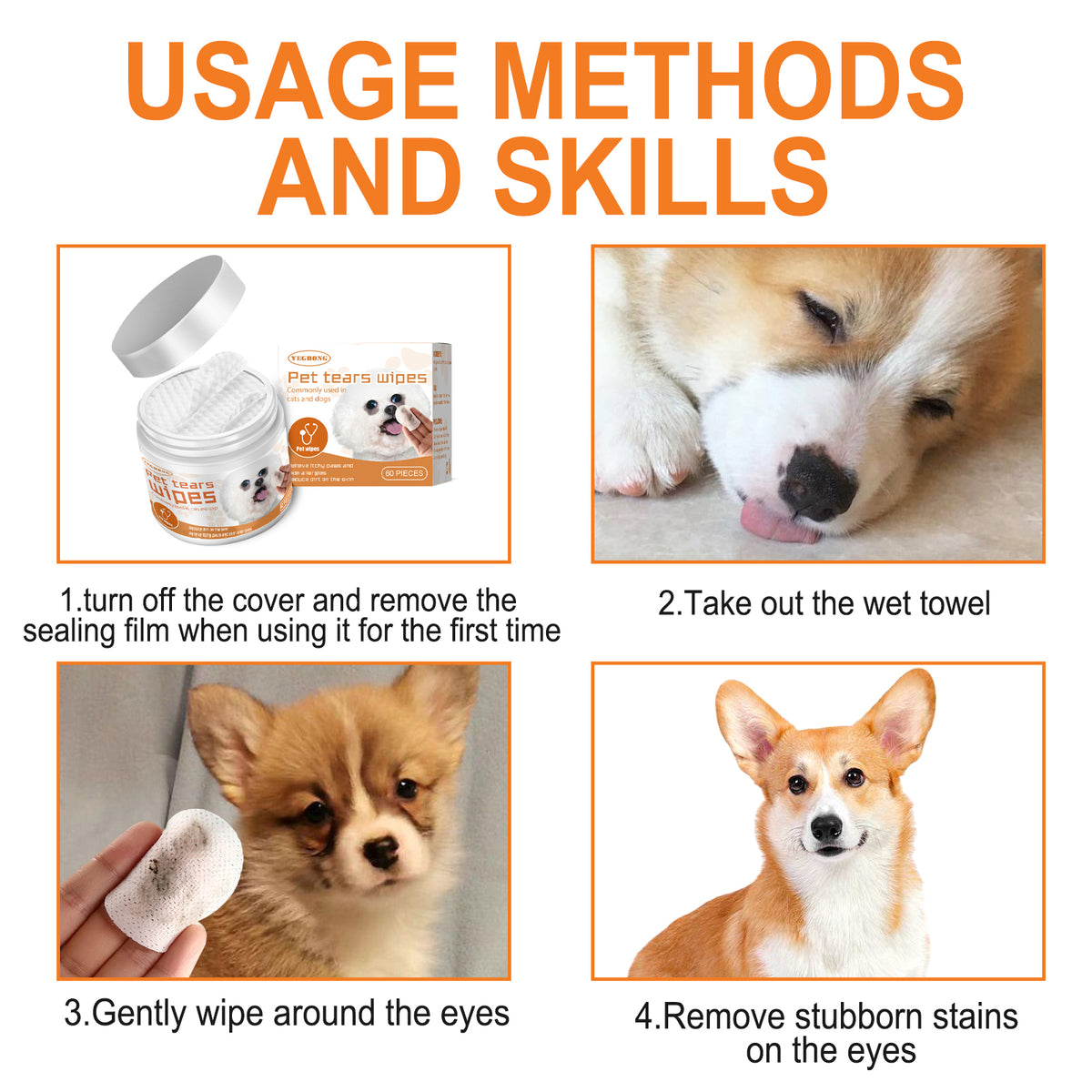 Pet tear stain wipes ingredients
