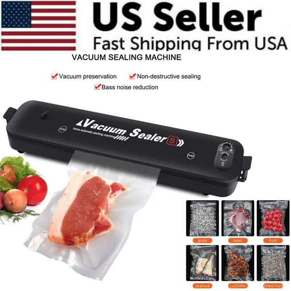 Vacuum sealer with food bags