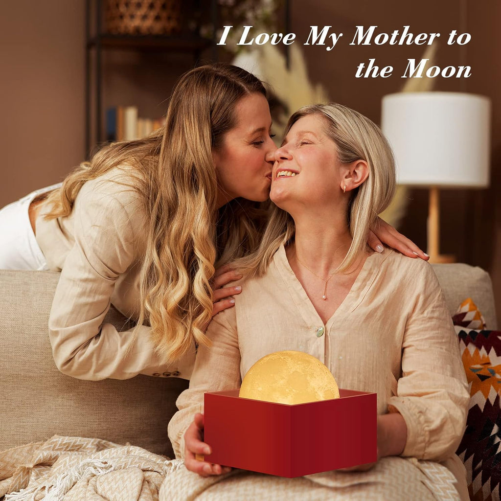 Moon night light on stand