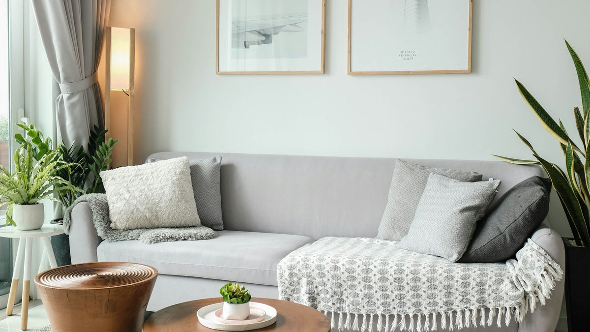 Bright modern living room, everyday home upgrades
